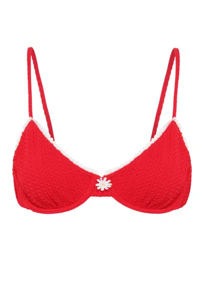 Wild Lovers London Women's Red Chilli Bikini Top