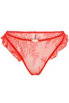 Wild Lovers London Women's Red Colette Brief In Red