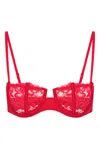 Wild Lovers London Women's Red Kourtney Bra In Red