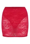 Wild Lovers London Women's Red Kourtney Mini Skirt In Red