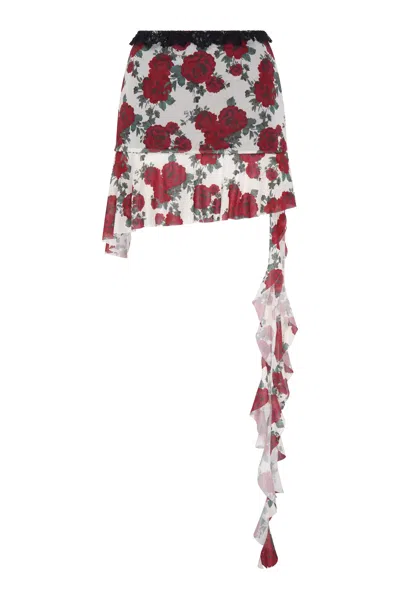 Wild Lovers London Women's Red Liora Skirt In Multi