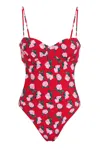 Wild Lovers London Women's Red Marbella Swimsuit In Red
