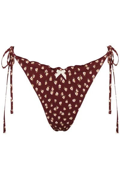 Wild Lovers London Women's Red Velvet Martini Bikini Bottoms