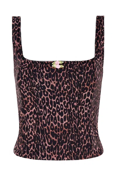 Wild Lovers London Women's Roberta Corset In Brown