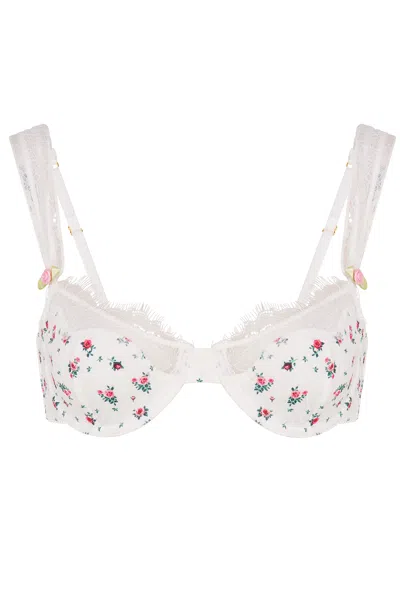 Wild Lovers London Women's White Hailey Bra - Floral