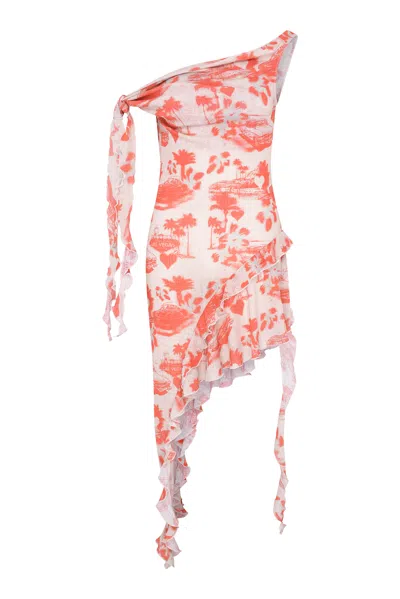 Wild Lovers London Women's White / Red Fiji Dress In White/red