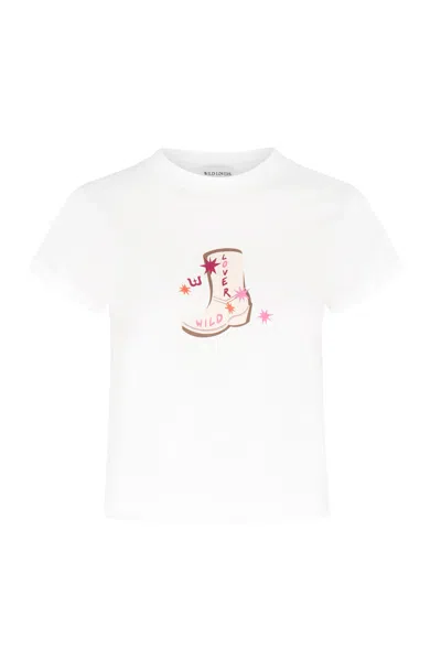 Wild Lovers London Women's White Roselie Baby Tee