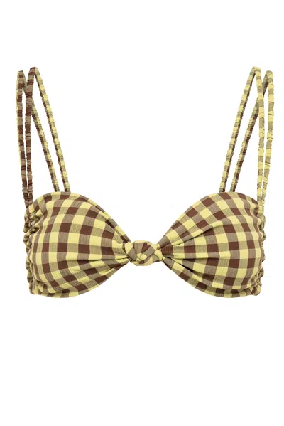 Wild Lovers London Women's Yellow Cabana Bikini Top
