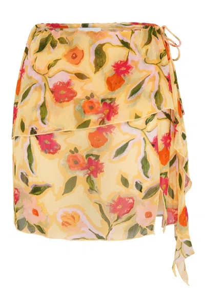 Wild Lovers London Women's Yellow / Orange Studio 54 Skirt In Yellow/orange