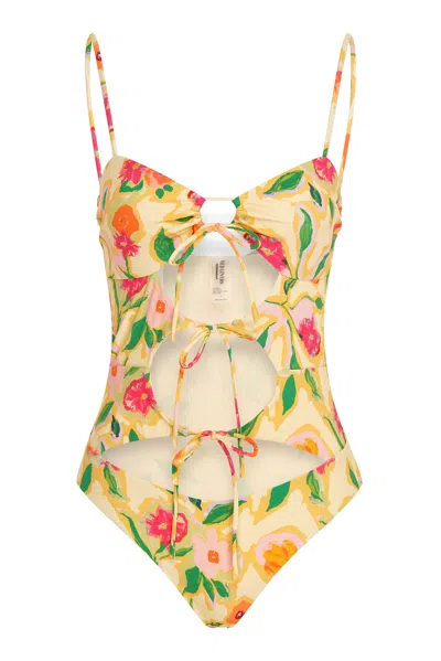 Wild Lovers London Women's Yellow / Orange Studio 54 Swimsuit In Yellow/orange