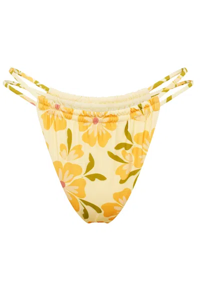 Wild Lovers London Women's Yellow Sundance Bikini Bottoms
