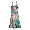 Wild Mary Gold Women's Green Maxi Slip Dress - Lotus In Green
