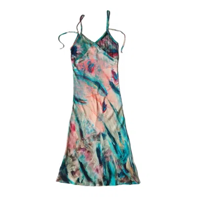 Wild Mary Gold Women's Green Maxi Slip Dress - Lotus