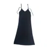 Wild Mary Gold Women's Maxi Slip Dress - Black In Black