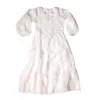 Wild Mary Gold Women's Sheer Maxi Overlay Dress - White In White