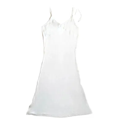 Wild Mary Gold Women's White Maxi Slip Dress