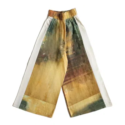 Wild Mary Gold Women's Yellow / Orange Wide Leg Pants - Chantilly In Yellow/orange