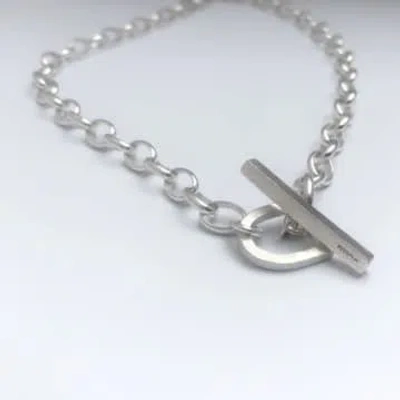 Wild Nora D Necklace In Silver In Metallic
