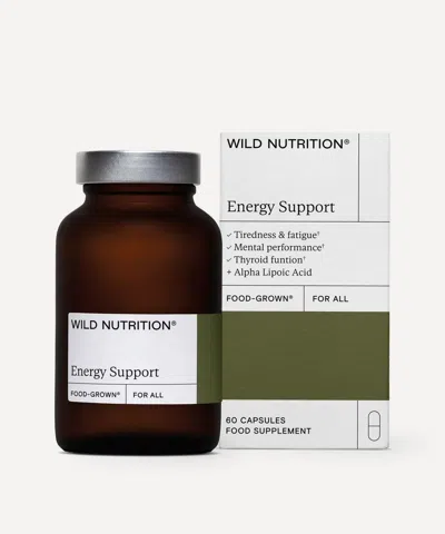 Wild Nutrition Food Grown Energy Support 60 Capsules