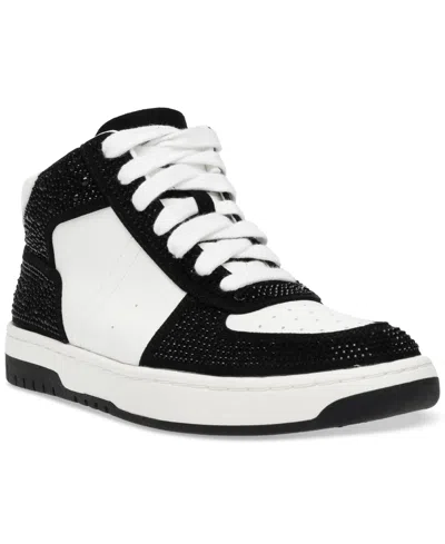 Wild Pair Camelott High-top Sneakers, Created For Macy's In Black Bling,white