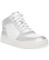 Wild Pair Camelott High-top Sneakers, Created For Macy's In Silver Bling,white