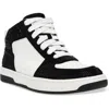 Wild Pair Camelott Womens Embellished Faux Leather High-top Sneakers In Multi