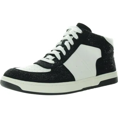 Wild Pair Camelott Womens Mixed Media Faux Leather Casual And Fashion Sneakers In Multi