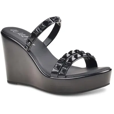 Wild Pair Cortezz Womens Studded Manmade Wedge Sandals In Multi