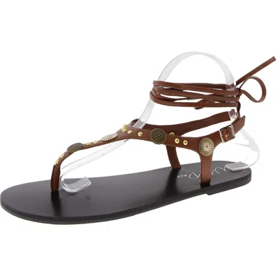 Wild Pair Earheart Womens Embellished Adjustable Thong Sandals In Multi