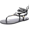 Wild Pair Earheart Womens Embellished Open Toe T-strap Sandals In Multi