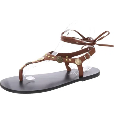 Wild Pair Earheart Womens Embellished Open Toe T-strap Sandals In Multi