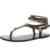 Wild Pair Earheart Womens Embellished Open Toe T-strap Sandals In White