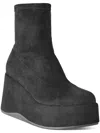 Wild Pair Earleef Womens Wedge Heel Short Ankle Boots In Grey