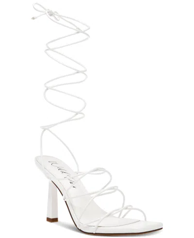 Wild Pair Eross Lace-up Dress Sandals, Created For Macy's In White