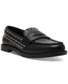 Wild Pair Graciee Studded Loafers, Exclusively At Macy's In Black Smooth