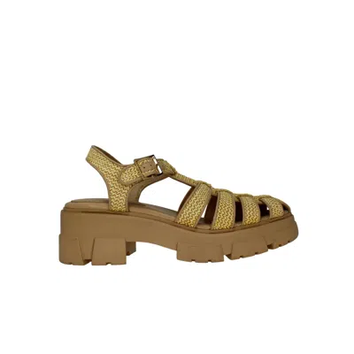 Wild Pair Heraa Fisherman Lug Sole Sandal Natural Raffia 10018694000 Women's In Brown