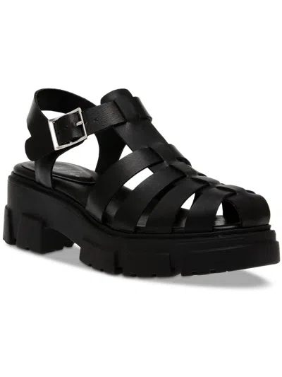 Wild Pair Heraa Womens Strappy Adjustable Fisherman Sandals In Black
