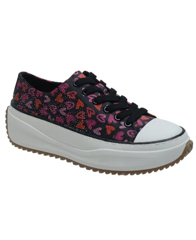 Wild Pair Highfive Lace-up Low-top Sneakers, Created For Macy's In Valentine's Day Hearts