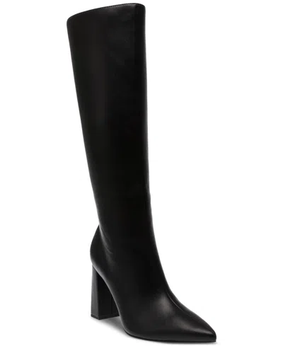 WILD PAIR ISLAH WIDE-CALF BLOCK HEEL KNEE HIGH BOOTS, CREATED FOR MACY'S