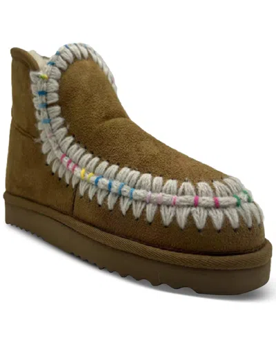 Wild Pair Jolene Pull-on Winter Booties, Created For Macy's In Chestnut