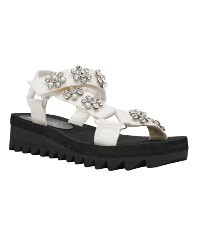 Wild Pair Kudose Sporty Embellished Sandals, Created For Macy's In White