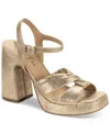 Wild Pair Laviniaa Platform Dress Sandals, Exclusively At Macy's In Gold Smooth