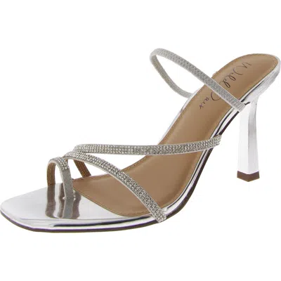 Wild Pair Lenore 2 Womens Patent Embellished Slide Sandals In Multi