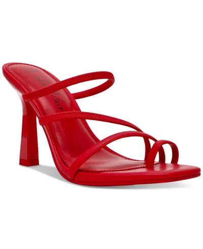 Wild Pair Lenore Strappy Dress Sandals, Created For Macy's In Red