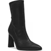 Wild Pair Neptunnep Womens Solid Leather Ankle Boots In Black