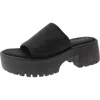 Wild Pair Questt Womens Faux Leather Open Toe Slide Sandals In Multi