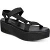 Wild Pair Sawwyer Womens Embellished Slide On Flatform Sandals In Black