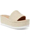 Wild Pair Shermer Womens Woven Slide Wedge Sandals In Multi