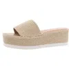 Wild Pair Shermerf Womens Woven Manmade Platform Sandals In Beige