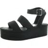 Wild Pair Showstopr Womens Woven Slingback Platform Sandals In Black